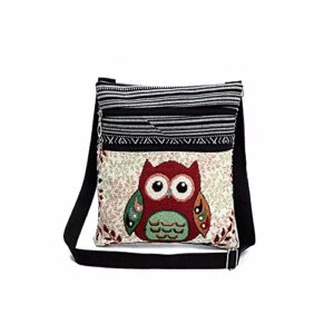 embroidered owl tote bags women shoulder bag handbags postman package fashion shoulder bag postman package.