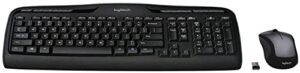 logitech mk335 wireless keyboard and mouse combo – black/silver
