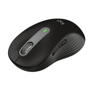 logitech signature m650 wireless mouse – for small to medium sized hands, 2-year battery, silent clicks, customizable side buttons, bluetooth, for pc/mac/multi-device/chromebook – black