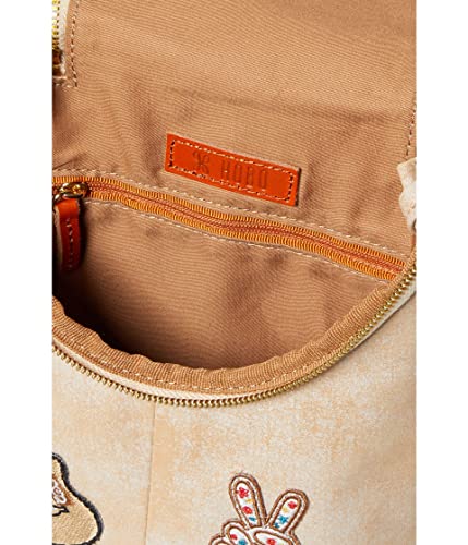 HOBO Fern Stylish Bag for Women - Leather Construction with Top Zip Closure, Printed Lined Interior, and Adjustable Crossbody Strap Bag Fresh Ginger One Size One Size