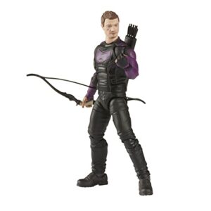 marvel legends series mcu disney plus marvel’s hawkeye action figure 6-inch collectible toy, 4 accessories and 1 build-a-figure part