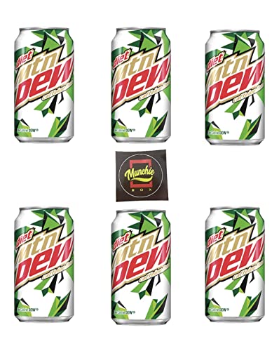 Caffeine Free Diet Mountain Dew - Munchie Box Reserve (Pack of ( 6 ) 12 Oz Cans)