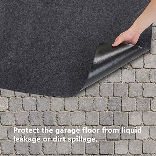 Outdoor Storage Shed Mat，Waterproof and Dustproof Outdoor Carport Mat—Backing Prevents Liquid Penetration，Soft Material, Patio Furniture Mat，Non-Slip Backing，Washable (8' x 8')