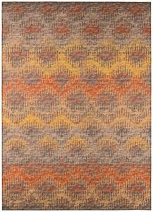 addison bravado abstract chevron canyon power loomed 9′ x 12′ area rug