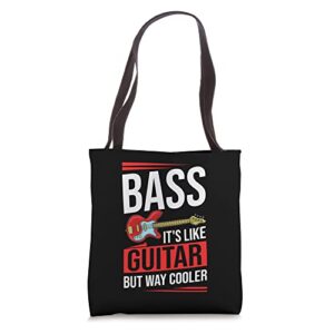 bass guitar bassist guitarist acoustic electric lessons tote bag