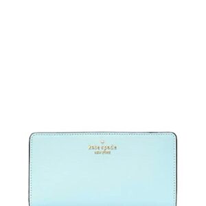 Kate Spade New York Darcy Large Slim Bifold Leather Wallet In Blue Glow/Gold