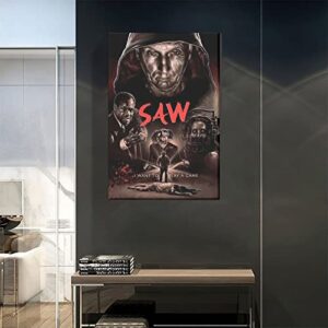 Saw Horror Movie Posters Bar Wall Decor Canvas Art Poster Decor Painting Posters Family Bedroom Office Decorative Posters Gift Wall