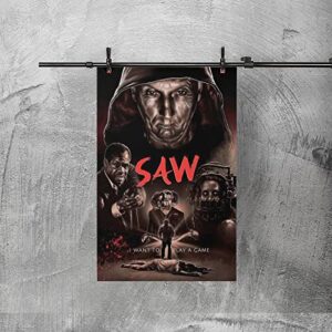 Saw Horror Movie Posters Bar Wall Decor Canvas Art Poster Decor Painting Posters Family Bedroom Office Decorative Posters Gift Wall