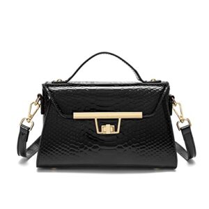 Handbags for Women Square Women's Top-handle Handbags Leather Crossbody Tote Leather Purses and Handbags for Women