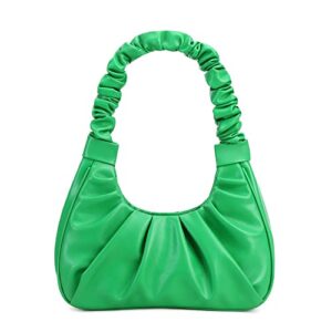 cyhtwsdj fashionable for women cute hobo tote handbag mini clutch with zipper (green)