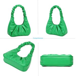 CYHTWSDJ fashionable for Women cute Hobo Tote handbag mini clutch with zipper (Green)