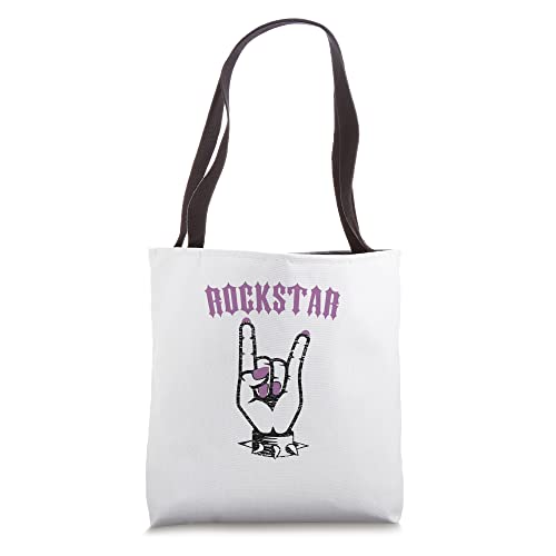 Vintage Rock On Hand Rockstar Gift Tote Bag