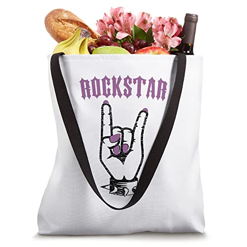 Vintage Rock On Hand Rockstar Gift Tote Bag