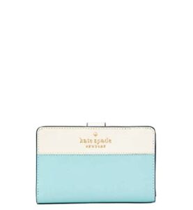 kate spade new york staci colorblock medium compact bifold wallet in poolside