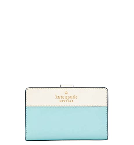 Kate Spade New York Staci Colorblock Medium Compact Bifold Wallet In Poolside