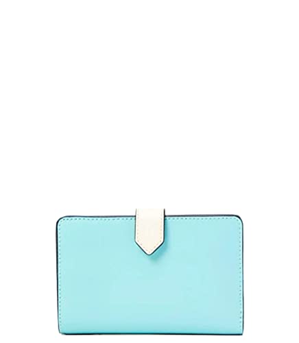 Kate Spade New York Staci Colorblock Medium Compact Bifold Wallet In Poolside