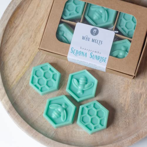 Sedona Sunrise Scented Wax Melts | Strong Scent Coconut Tarts Cactus Flower + Jade + Aloe + Agave | Gift for Mom - Pack of 6