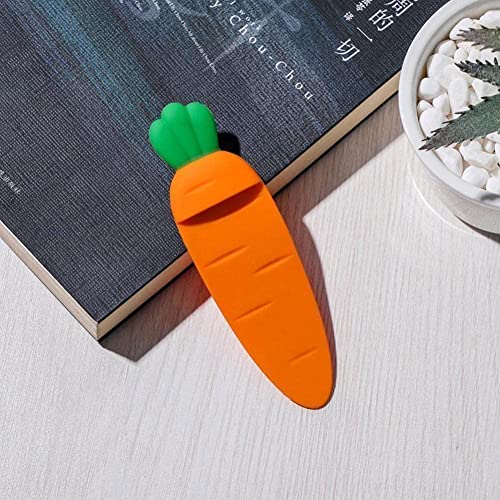 Cute Kawaii Carrot Bookmark Cartoon 3D Stereo Book Marks for Kids DIY Decoration Stationery School R0e1 Supplies Office Gift