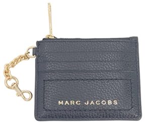 marc jacobs s103l01fa21 pebbled black leather with gold hardware women’s small coin/card wallet