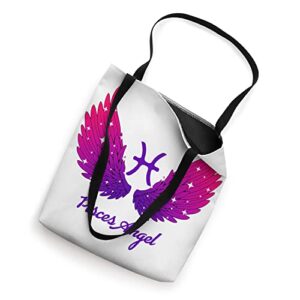 Pisces Angel Zodiac Sign with Angel Wings Pisces for Women Tote Bag