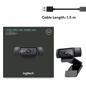 Logitech C920 Hd Pro Webcam (Black) Black