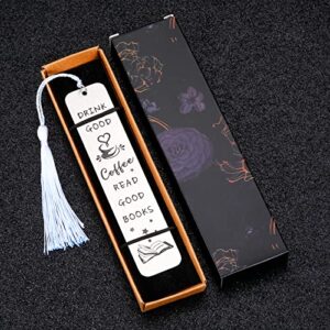 Book Markers Bookmarks for Women Kids Funny Gifts Cute Bookmarks for Men Book Lovers Christmas Birthday Gifts for Daughter Son Metal Halloween Bookmark Tassels Book Club College Student Gifts