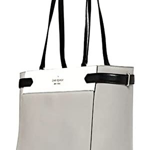 Kate Spade Staci Laptop Tote Triple compartment Leather Nimbus Grey Multi/Silver