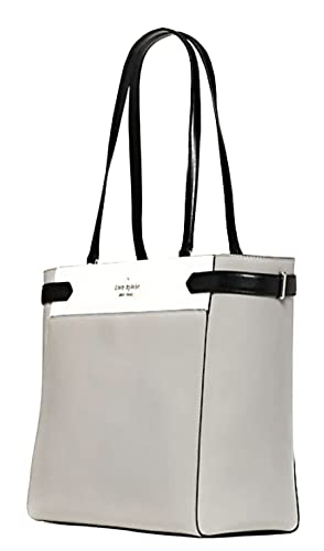 Kate Spade Staci Laptop Tote Triple compartment Leather Nimbus Grey Multi/Silver