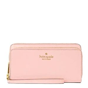 Kate Spade Staci Large Carryall Wristlet Clutch Wallet Chalk Pink Leather