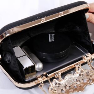 Nova&Aria Women Evening Bag Envelope Clutch Purse Shiny Sequins Bridal Handbag Wedding Party Prom 02