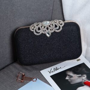 Nova&Aria Women Evening Bag Envelope Clutch Purse Shiny Sequins Bridal Handbag Wedding Party Prom 02