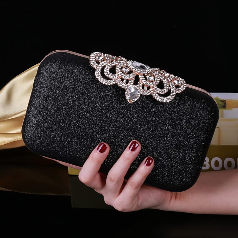 Nova&Aria Women Evening Bag Envelope Clutch Purse Shiny Sequins Bridal Handbag Wedding Party Prom 02