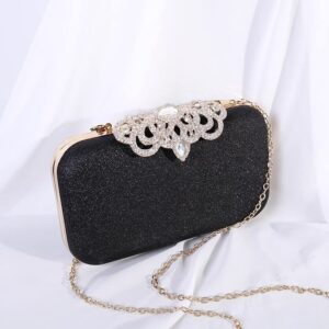 Nova&Aria Women Evening Bag Envelope Clutch Purse Shiny Sequins Bridal Handbag Wedding Party Prom 02