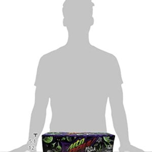 Mountain Dew Pitch Black Soda - Munchie Box Stash (Regular, Pack of ( 12 ) 12 Oz Cans)