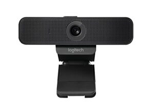 logitech c925-e webcam, hd 1080p/30fps video calling, light correction, autofocus, clear audio, privacy shade, works with skype business, webex, lync, cisco, pc/mac/laptop/macbook – black