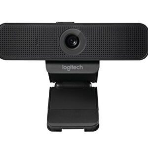 Logitech C925-E Webcam, HD 1080p/30fps Video Calling, Light Correction, Autofocus, Clear Audio, Privacy Shade, Works with Skype Business, WebEx, Lync, Cisco, PC/Mac/Laptop/Macbook - Black