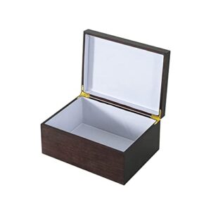 soul & lane elite fabric lined decorative wooden storage box – medium (13″ x 10″ x 6.5″) | sturdy wood chest with lid