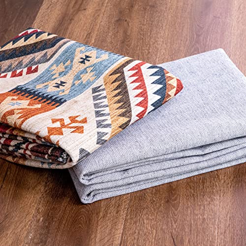 Fashriend Rita Machine Washable Door Mat Small Rug 2'×3' Non-Slip Foldable for Entrance Bedroom Kitchen Moroccan Tribal Vintage Brown Family & Pet Friendly Accent Rug