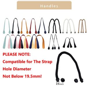 MRMIMI Practical Rope Handle & PU Straps Replacement for Obag Canvas Rubber Bag EVA Tote Handbags Repair Classic Purse Accessories