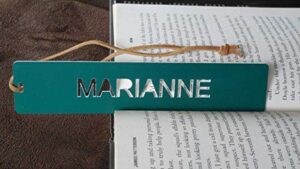personalized or monogrammed bookmark – custom made with your name, message, or initials – comfort house p3109