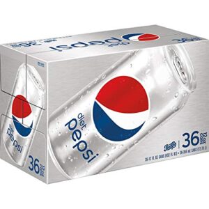 diet pepsi cola – 12 oz. cans (36 cans)