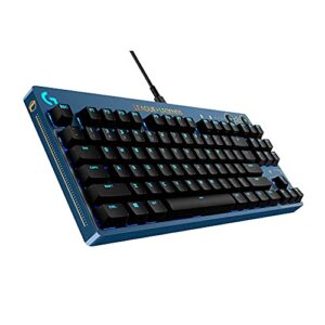 logitech g pro mechanical gaming keyboard – ultra-portable tenkeyless design, detachable usb cable, lightsync rgb backlit keys, official league of legends edition