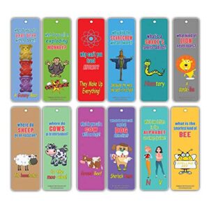 Bookmarks Cards For Kids (60 Pack)- Hilariously Silly Jokes Series 2- Funny and Hilarious Learning Pack - Excellent Party Favors Teacher Classroom Reading Rewards and Incentive Gifts for Young Readers