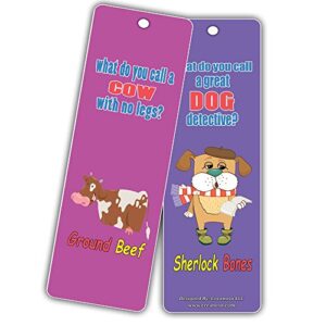 Bookmarks Cards For Kids (60 Pack)- Hilariously Silly Jokes Series 2- Funny and Hilarious Learning Pack - Excellent Party Favors Teacher Classroom Reading Rewards and Incentive Gifts for Young Readers