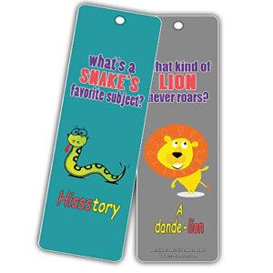 Bookmarks Cards For Kids (60 Pack)- Hilariously Silly Jokes Series 2- Funny and Hilarious Learning Pack - Excellent Party Favors Teacher Classroom Reading Rewards and Incentive Gifts for Young Readers