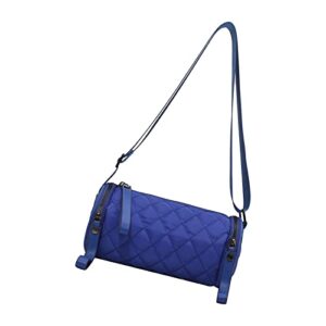 colcolo women satchel purses handbags barrel bags with adjustable shoulder strap crossbody bag, blue