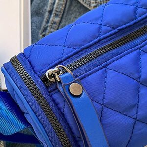 Colcolo Women Satchel Purses Handbags Barrel Bags with Adjustable Shoulder Strap Crossbody Bag, Blue