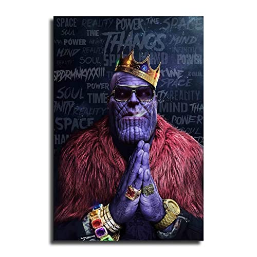 PPZ Comics Thanos Avenger Poster Decorative Painting Canvas Wall Art Living Room Posters Bedroom Painting 16x24inch(40x60cm)