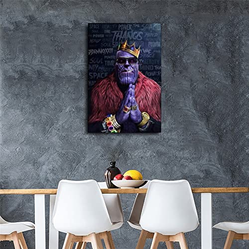 PPZ Comics Thanos Avenger Poster Decorative Painting Canvas Wall Art Living Room Posters Bedroom Painting 16x24inch(40x60cm)