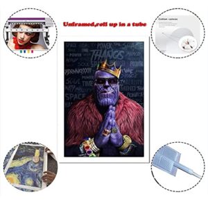 PPZ Comics Thanos Avenger Poster Decorative Painting Canvas Wall Art Living Room Posters Bedroom Painting 16x24inch(40x60cm)